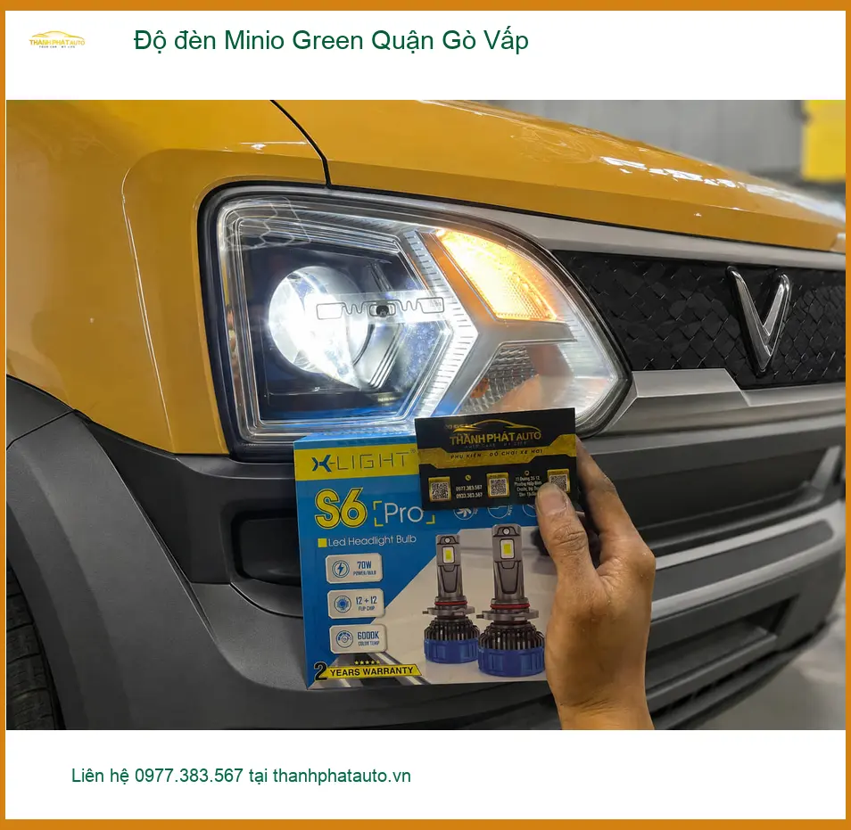 Trung Tâm Độ Đèn Ô Tô đèn Minio Green Quận Gò Vấp - Nâng Cấp Chính Hãng ảnh thực tế 2