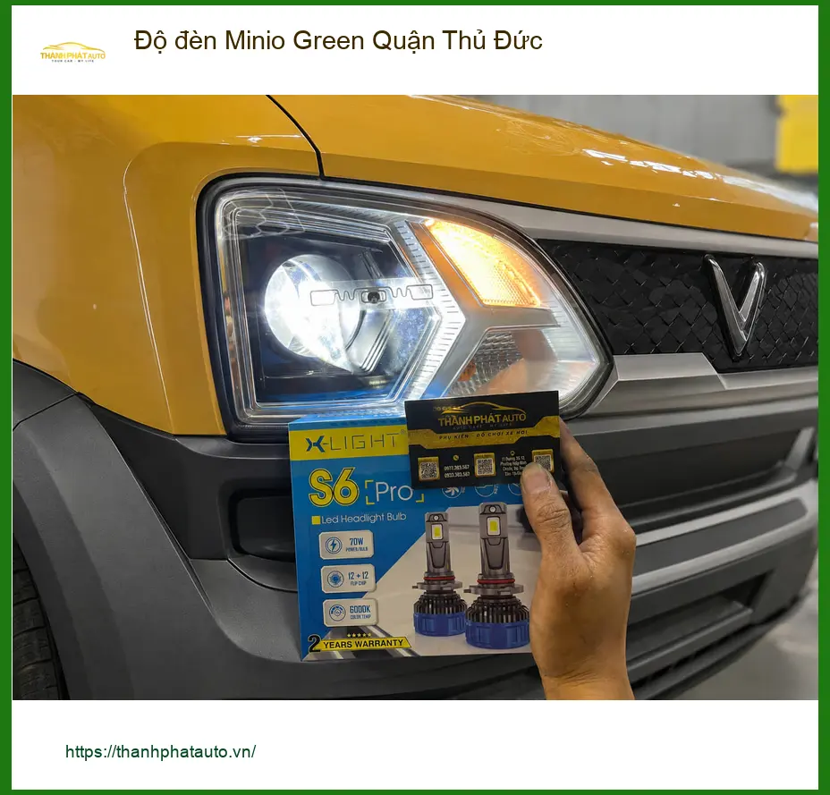 Trung Tâm Độ Đèn Ô Tô đèn Minio Green Quận Thủ Đức - Nâng Cấp Chính Hãng ảnh thực tế 2