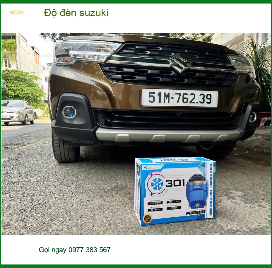 Anh Tùng độ đèn Suzuki Swift tại Quận Thủ Đức vì đèn zin quá tối khi đi đêm ảnh thực tế 4