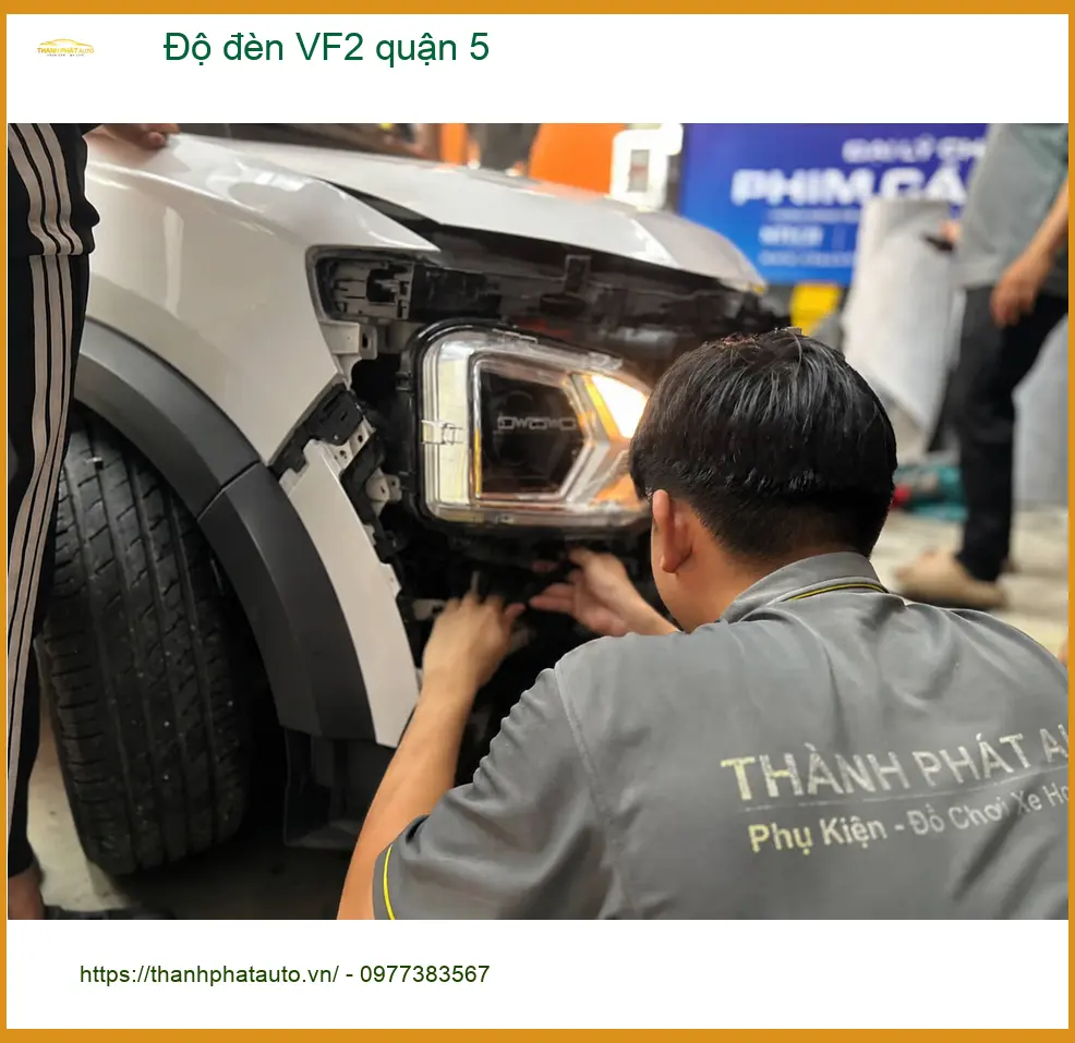Trung Tâm Độ Đèn Ô Tô đèn VF2 quận 5 - Nâng Cấp Chính Hãng ảnh thực tế 2