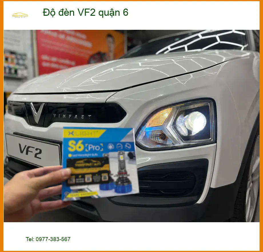 Trung Tâm Lắp Đặt Độ Đèn Ô Tô đèn VF2 quận 6 - Thi Công Chuyên Nghiệp