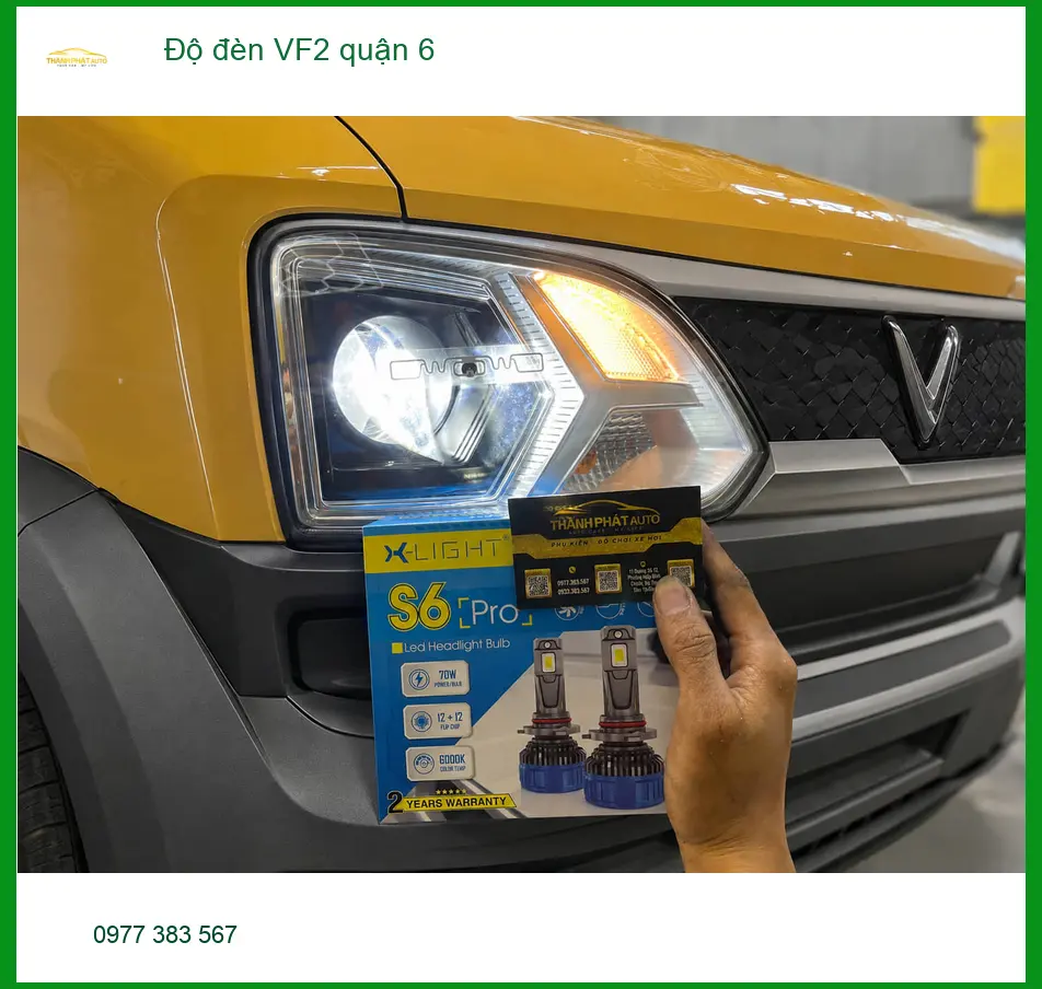 Trung Tâm Lắp Đặt Độ Đèn Ô Tô đèn VF2 quận 6 - Thi Công Chuyên Nghiệp ảnh thực tế 2