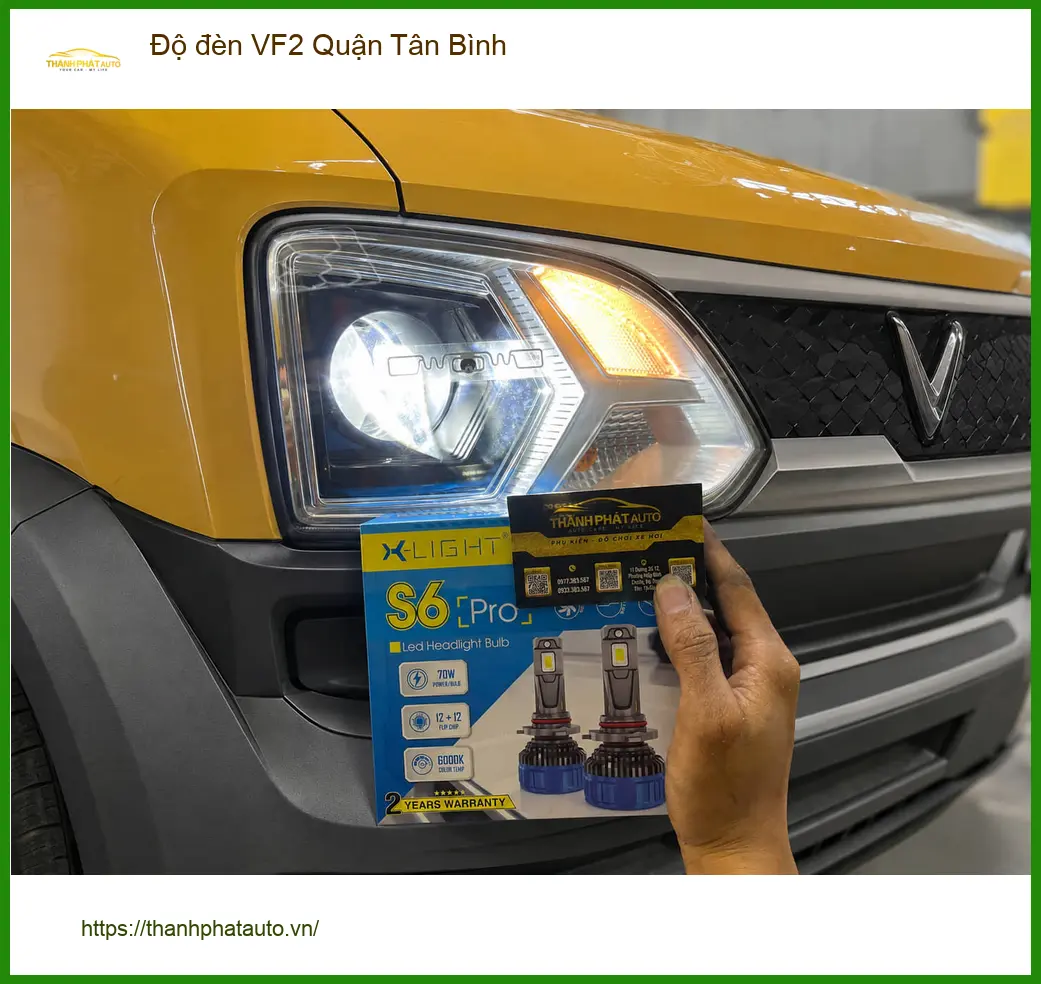 Trung Tâm Độ Đèn Ô Tô đèn VF2 Quận Tân Bình - Nâng Cấp Chính Hãng