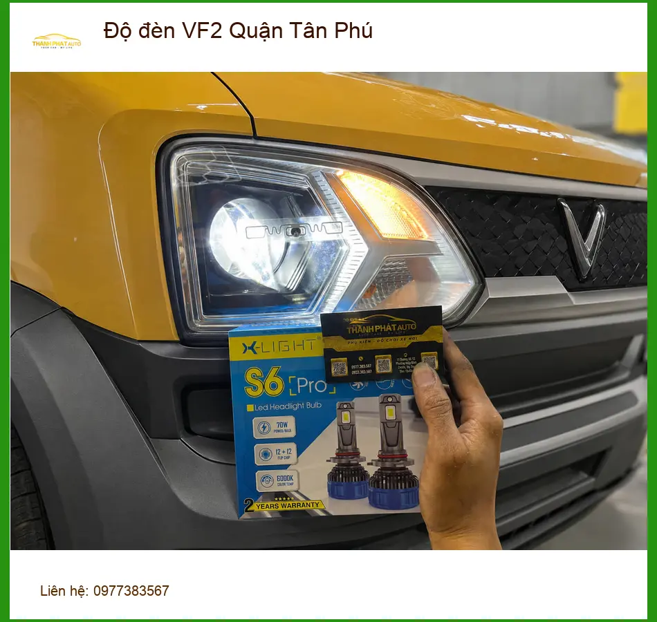 Trung Tâm Độ Đèn Ô Tô đèn VF2 Quận Tân Phú - Nâng Cấp Chính Hãng