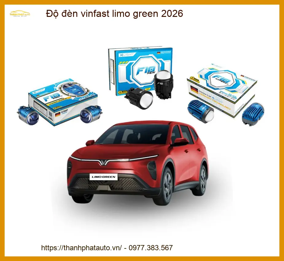 Dịch Vụ Độ Đèn Vinfast Limo Green 2026 - Địa Chỉ Nâng Cấp Đèn Xe Uy Tín TPHCM