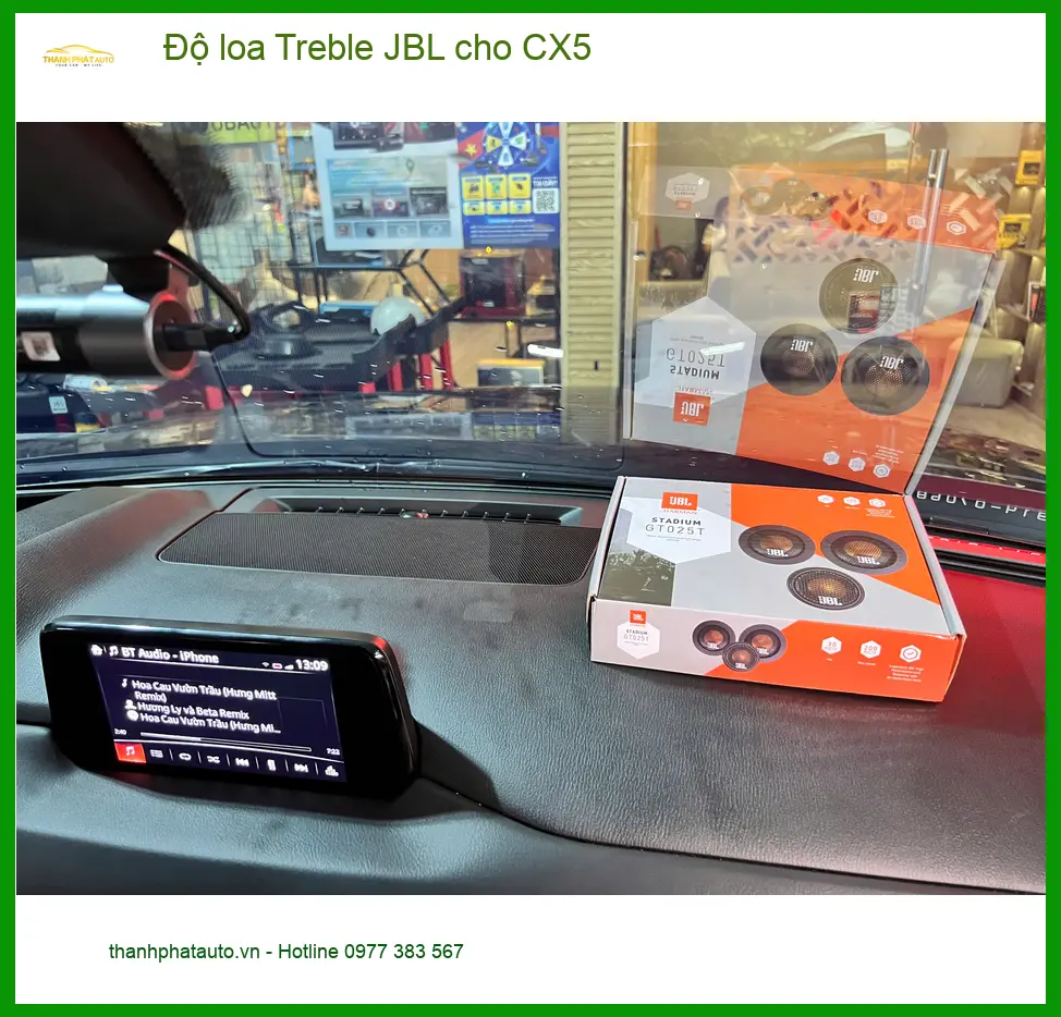 Anh Khải độ loa Treble JBL cho CX5 tại Quận Thủ Đức để âm nhạc sống động hơn ảnh thực tế 2