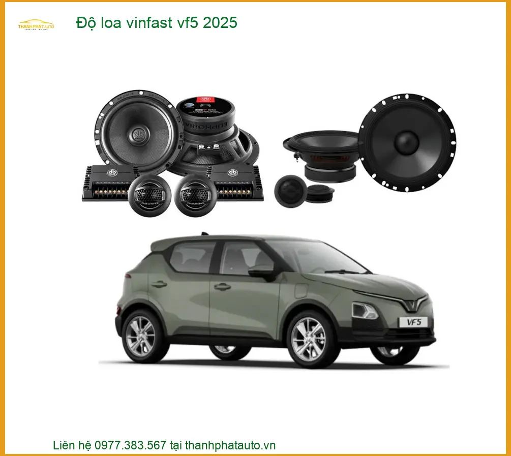 Độ Loa Vinfast VF5 2025 - Trung Tâm Chuyên Độ Loa Ô Tô Uy Tín TPHCM