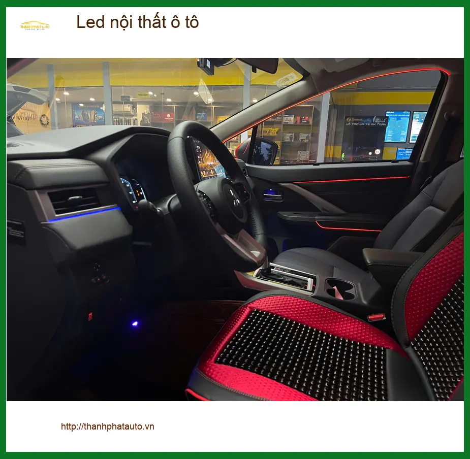 Chị Thuỷ độ Led nội thất ô tô Hyundai Kona ở Quận 9 để không gian xe thêm hiện đại ảnh thực tế 3