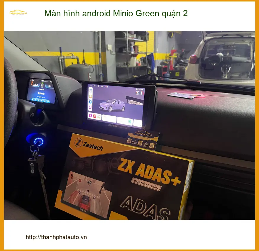Nơi Lắp Màn Hình Android Ô Tô hình android Minio Green quận 2 - Giá Tốt TPHCM