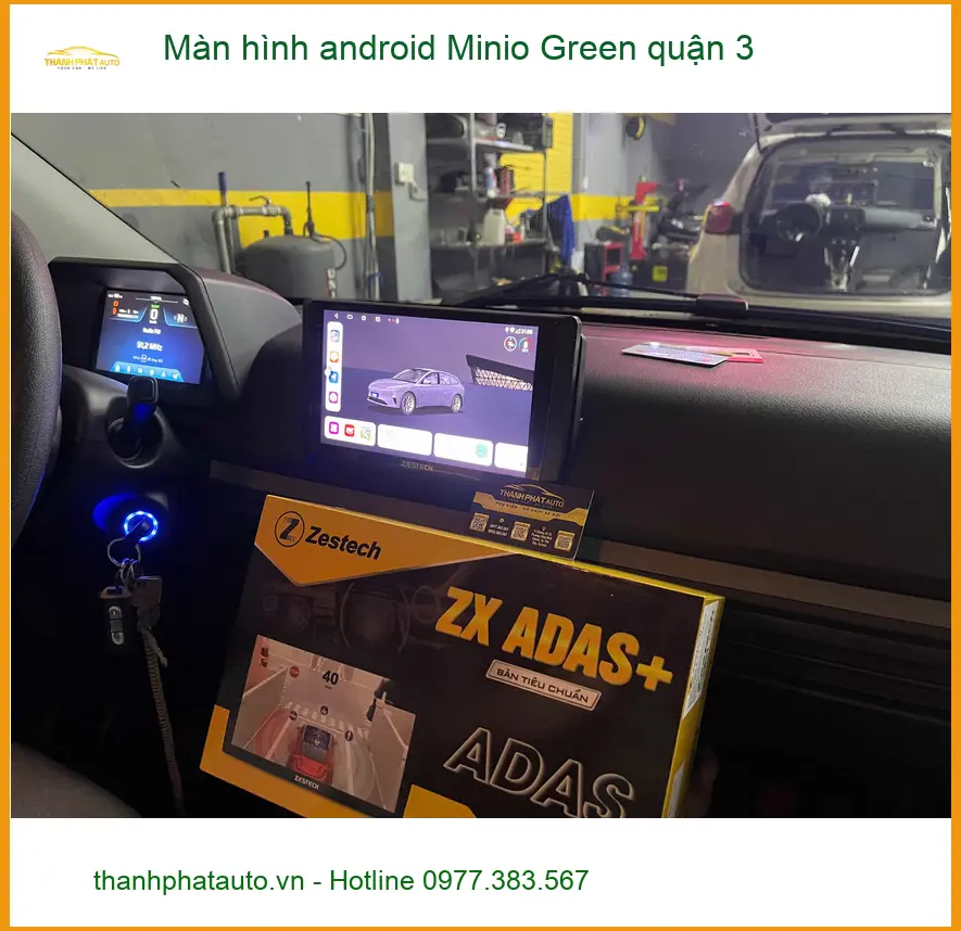 Nơi Lắp Màn Hình Android Ô Tô hình android Minio Green quận 3 - Giá Tốt TPHCM