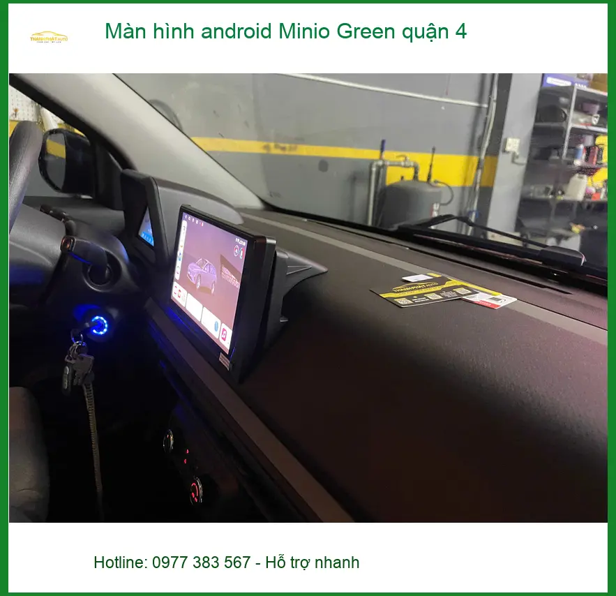 Nơi Lắp Màn Hình Android Ô Tô hình android Minio Green quận 4 - Giá Tốt TPHCM ảnh thực tế 2
