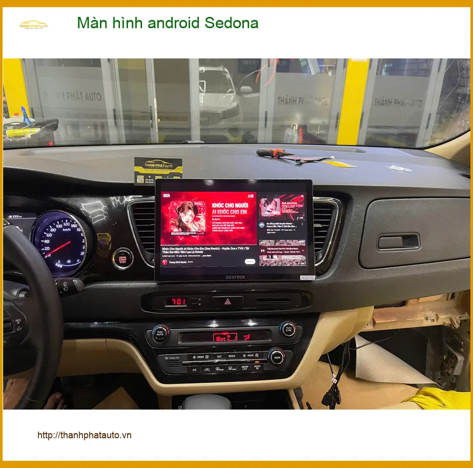 Chú Minh lắp màn hình android Sedona tại Quận 9 để nâng tầm tiện ích giải trí ảnh thực tế 3