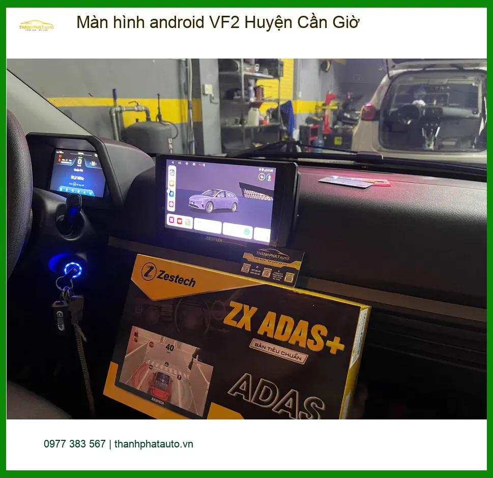 Nơi Lắp Màn Hình Android Ô Tô hình android VF2 Huyện Cần Giờ - Giá Tốt TPHCM ảnh thực tế 2