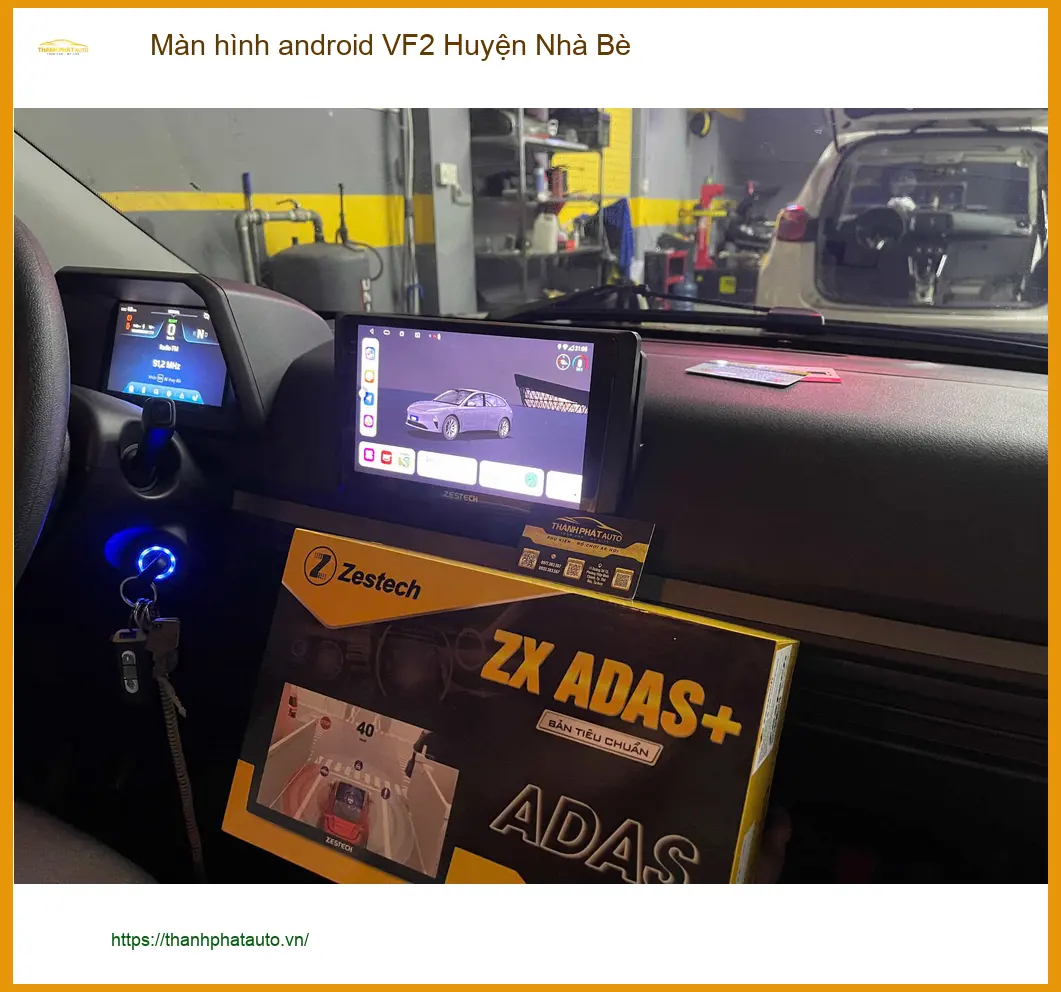 Nơi Lắp Màn Hình Android Ô Tô hình android VF2 Huyện Nhà Bè - Giá Tốt TPHCM