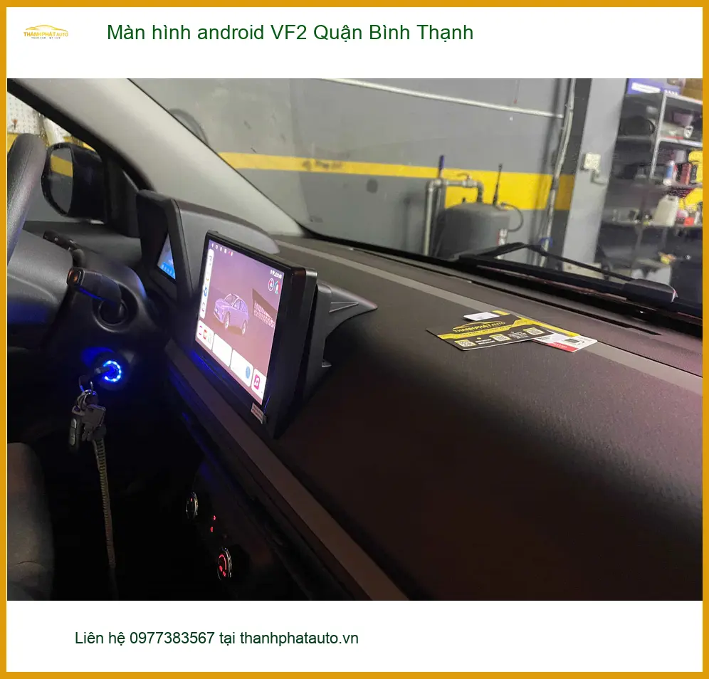 Nơi Lắp Màn Hình Android Ô Tô hình android VF2 Quận Bình Thạnh - Giá Tốt TPHCM ảnh thực tế 3