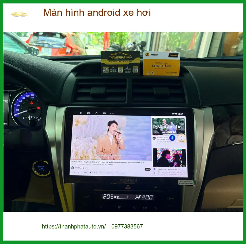Nâng cấp màn hình android xe hơi Quận Thủ Đức cho Toyota Vios của Anh Khoa ảnh thực tế 3