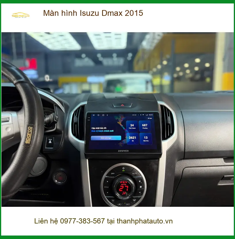 Anh Khang lắp màn hình Isuzu Dmax 2015 tại Quận 9 vì màn hình zin đã cũ và kém nhạy ảnh thực tế 4