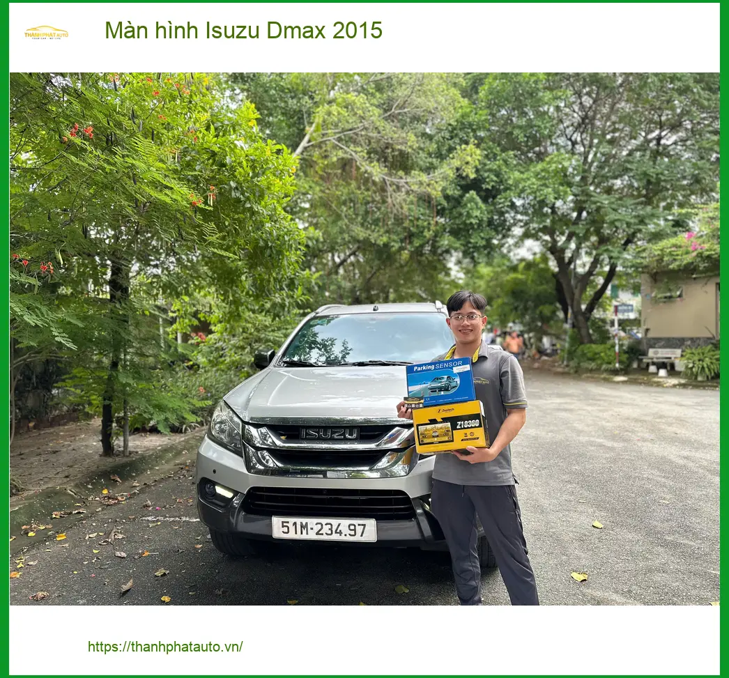 Anh Khải lắp màn hình Isuzu Dmax 2015 tại Thủ Đức vì màn zin đã hỏng ảnh thực tế 2