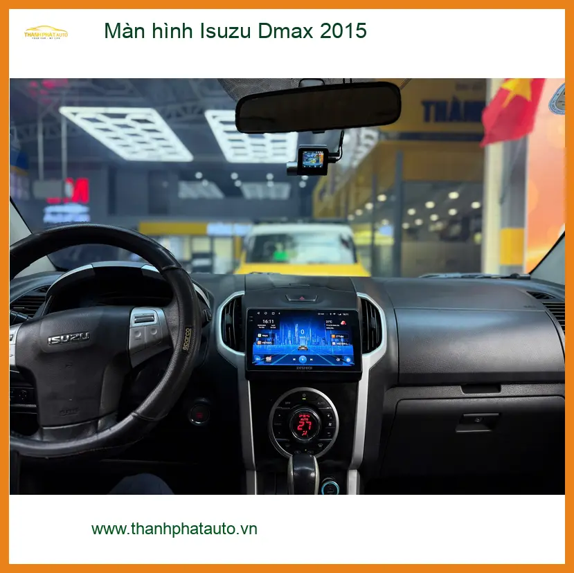 Anh Khải lắp màn hình Isuzu Dmax 2015 tại Thủ Đức vì màn zin đã hỏng ảnh thực tế 4