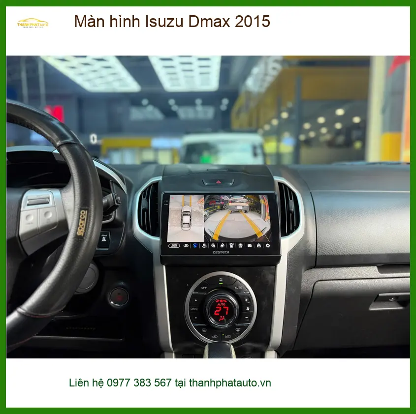 Anh Khải lắp màn hình Isuzu Dmax 2015 tại Thủ Đức vì màn zin đã hỏng ảnh thực tế 5