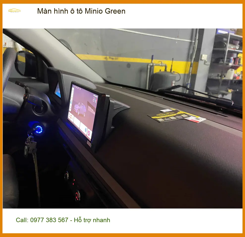 Bác Cường lắp Màn hình ô tô Minio Green cho Hyundai Accent tại Quận 12 để trải nghiệm công nghệ mới ảnh thực tế 3