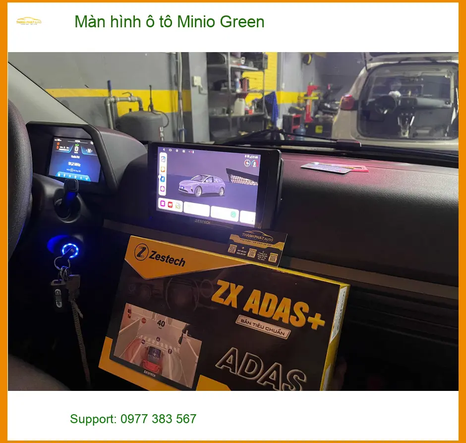 Bác Cường lắp Màn hình ô tô Minio Green cho Hyundai Accent tại Quận 12 để trải nghiệm công nghệ mới ảnh thực tế 4