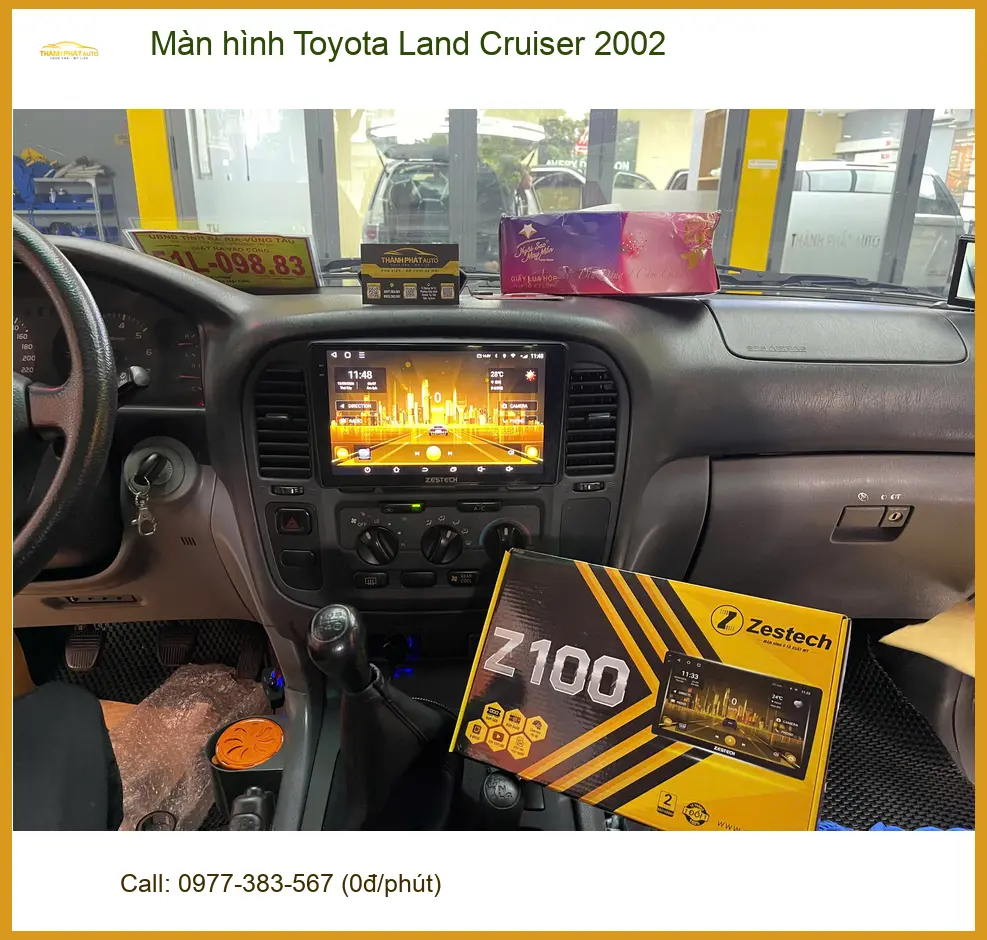 Bác Lâm nâng cấp màn hình Android cho Toyota Land Cruiser 2002 tại Quận 9. ảnh thực tế 3