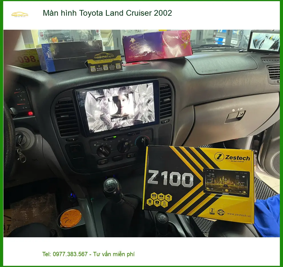 Bác Lâm nâng cấp màn hình Android cho Toyota Land Cruiser 2002 tại Quận 9. ảnh thực tế 4