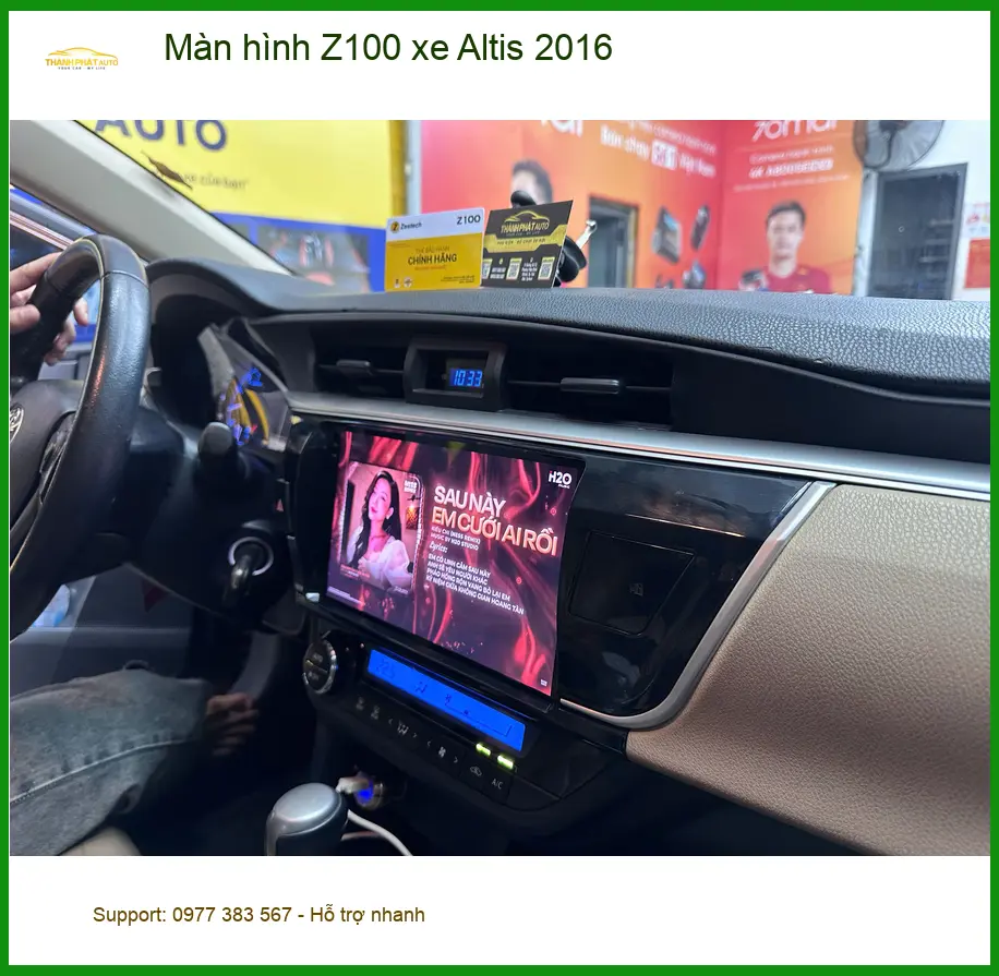 Anh Quang lắp Màn hình Z100 xe Altis 2016 ở Quận 12, nâng tầm giải trí ảnh thực tế 2