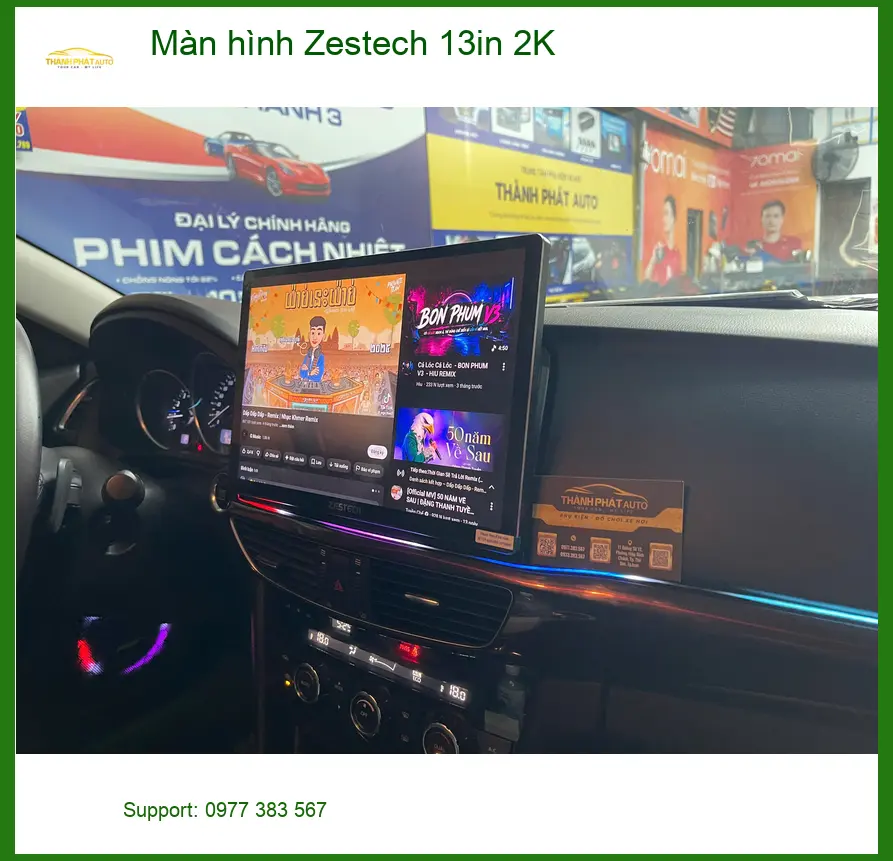 Chị Lan Anh lắp Màn hình Zestech 13in 2K cho Kia Carnival ở Quận 12 ảnh thực tế 2