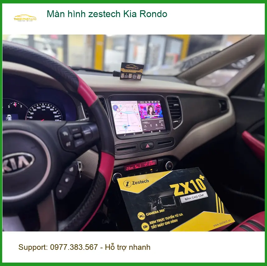 Anh Khang nâng cấp màn hình Zestech cho Kia Rondo tại Quận 9, trải nghiệm lái đỉnh cao ảnh thực tế 2
