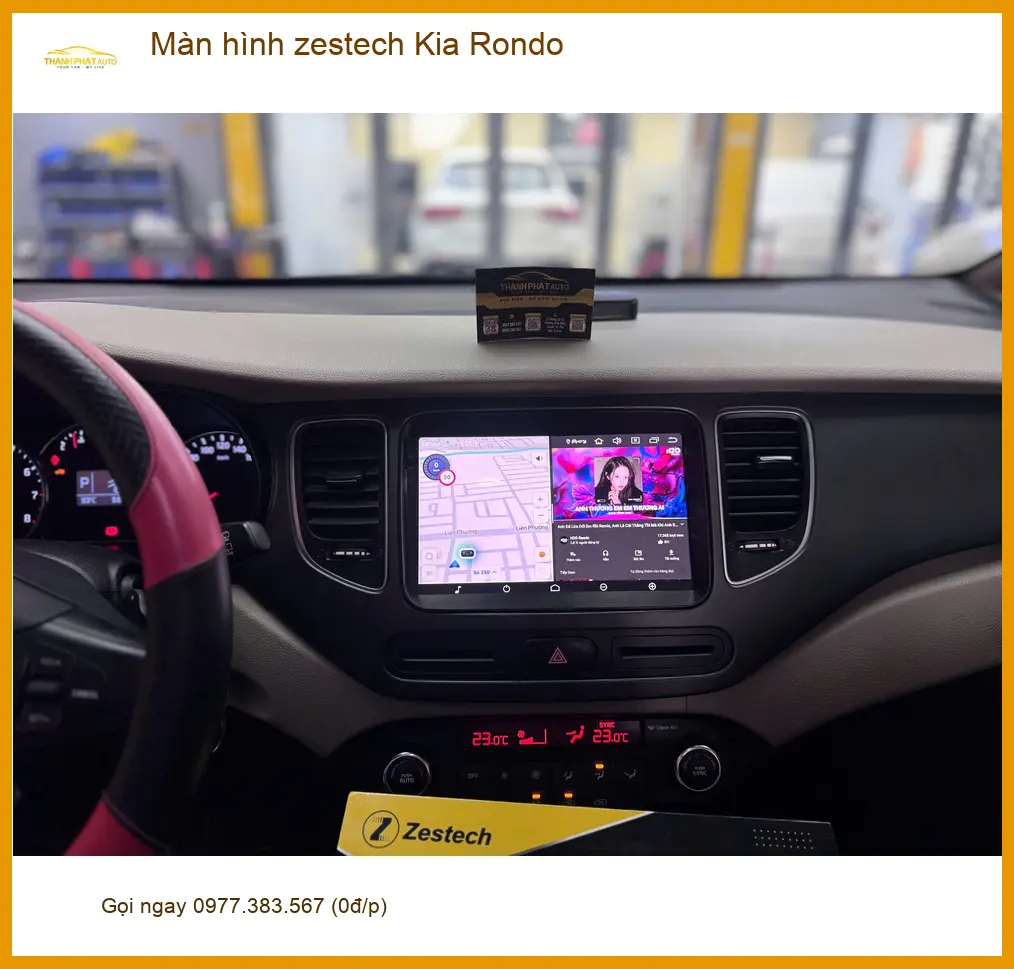 Anh Khang nâng cấp màn hình Zestech cho Kia Rondo tại Quận 9, trải nghiệm lái đỉnh cao ảnh thực tế 3