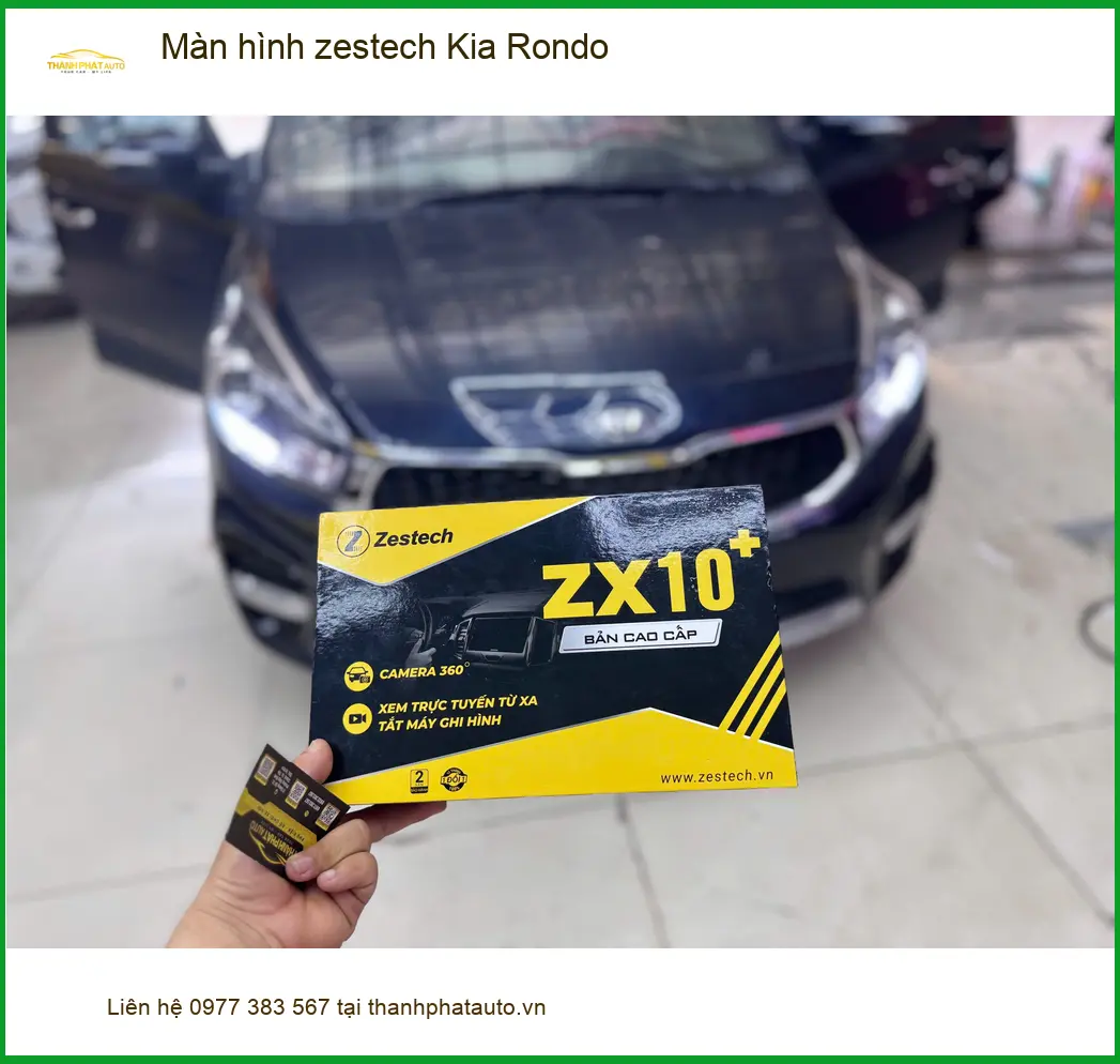 Anh Khang nâng cấp màn hình Zestech cho Kia Rondo tại Quận 9, trải nghiệm lái đỉnh cao ảnh thực tế 5