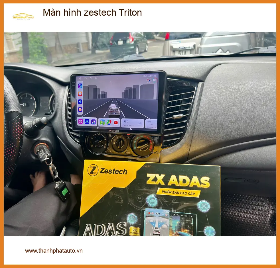 Anh Minh lắp Màn hình Zestech Triton tại Quận Thủ Đức để nâng tầm trải nghiệm lái
