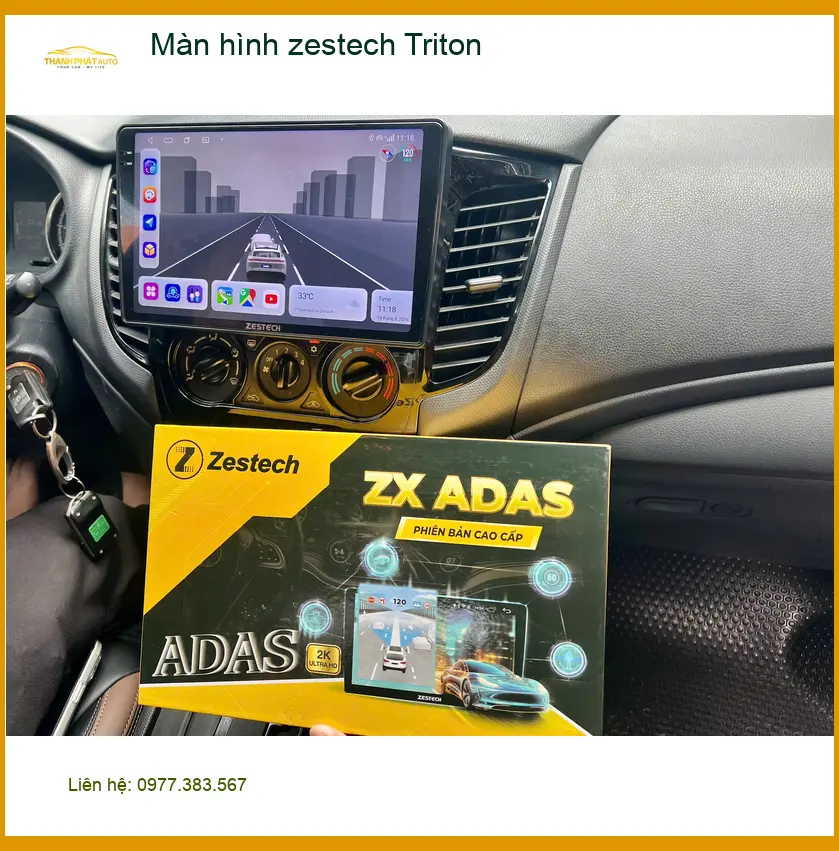 Anh Minh lắp Màn hình Zestech Triton tại Quận Thủ Đức để nâng tầm trải nghiệm lái ảnh thực tế 2