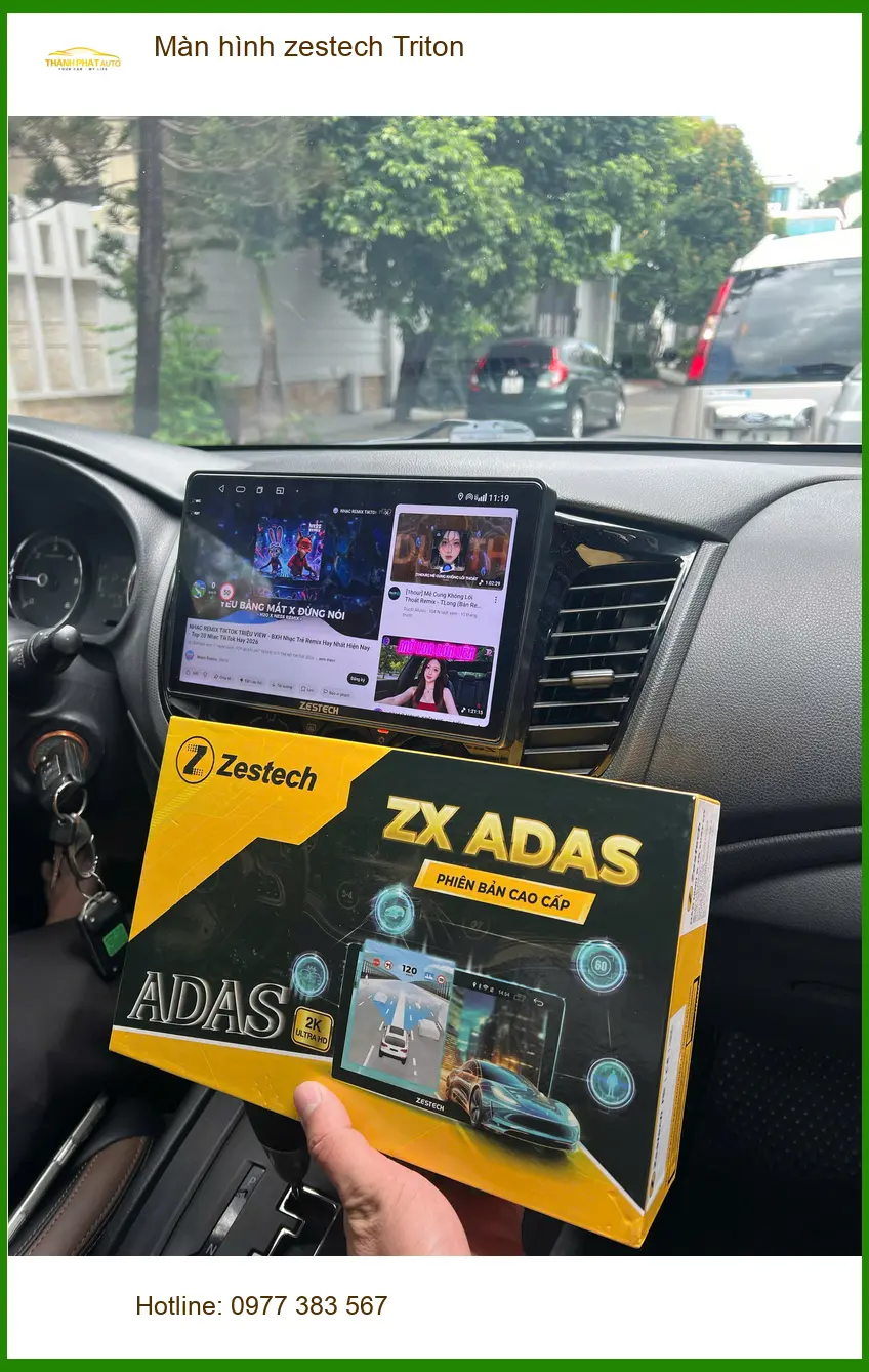 Anh Minh lắp Màn hình Zestech Triton tại Quận Thủ Đức để nâng tầm trải nghiệm lái ảnh thực tế 4