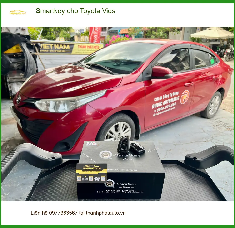 Anh Khải lắp Smartkey Toyota Vios tại Thủ Đức khi chìa khóa cũ hay kẹt ảnh thực tế 2