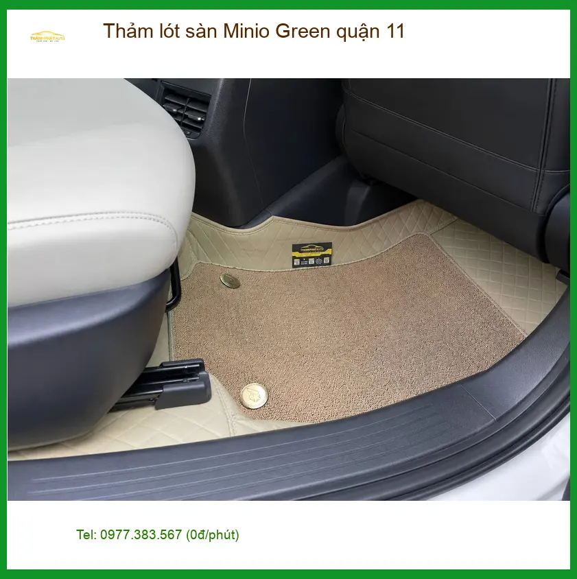 Cửa Hàng May Thảm Lót Sàn Ô Tô lót sàn Minio Green quận 11 - Thi Công Chuyên Nghiệp ảnh thực tế 2
