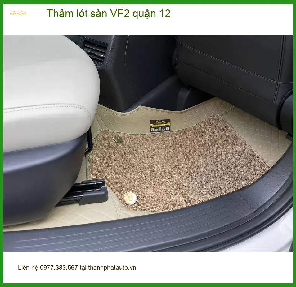 Địa Chỉ Lắp Thảm Lót Sàn Ô Tô lót sàn VF2 quận 12 - Giá Tốt TPHCM ảnh thực tế 3