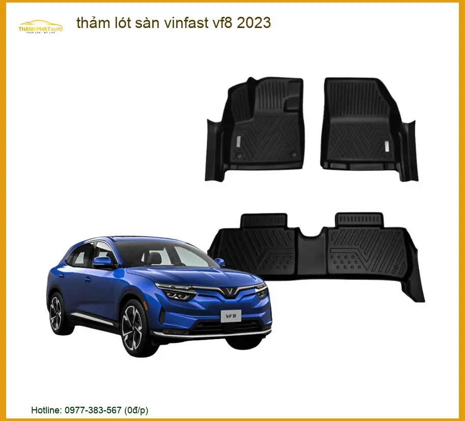 Thảm Lót Sàn VinFast VF8 2023 - Trung Tâm Gắn Chính Hãng Uy Tín TPHCM