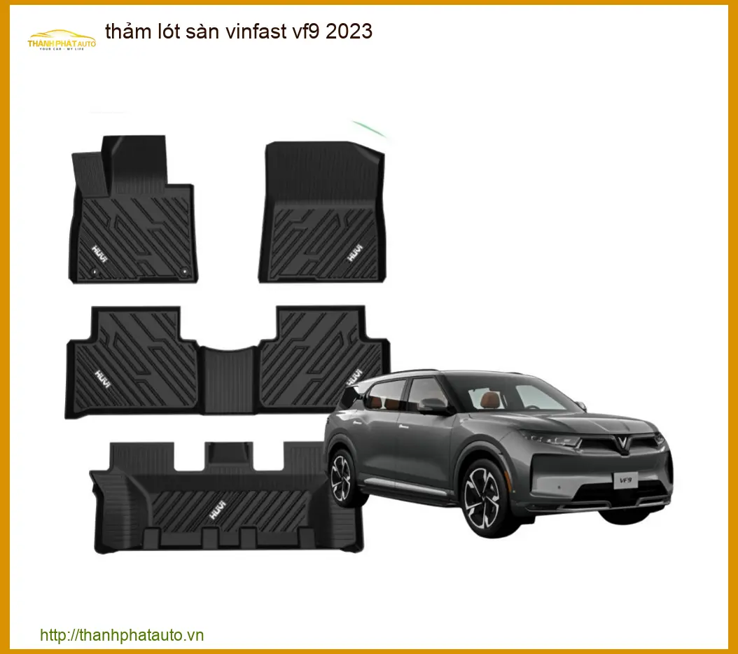 Thảm Lót Sàn Cao Cấp VinFast VF9 2023 - Địa Chỉ Lắp Đặt Uy Tín TPHCM