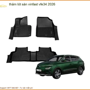 Thảm Lót Sàn Vinfast VF e34 2026 - Địa Chỉ Lắp Đặt Uy Tín TPHCM
