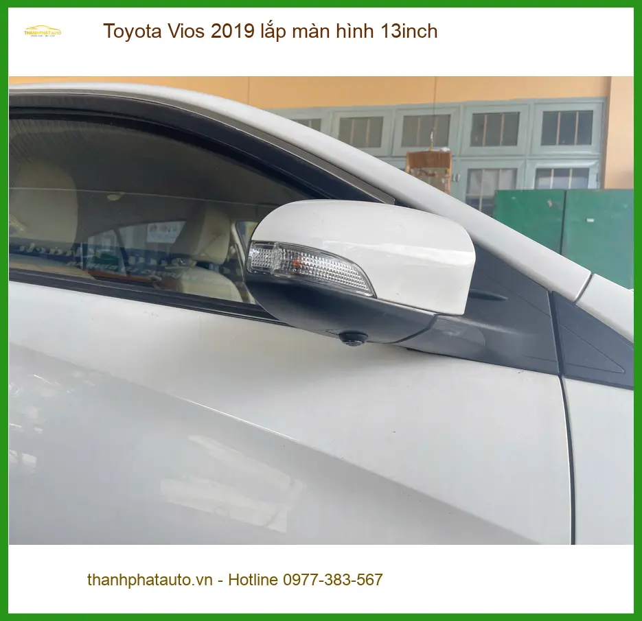 Anh Kiên lắp màn hình 13inch cho Toyota Vios 2019 tại Quận 9 vì màn hình cũ quá nhỏ