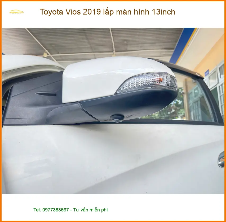 Anh Kiên lắp màn hình 13inch cho Toyota Vios 2019 tại Quận 9 vì màn hình cũ quá nhỏ ảnh thực tế 4