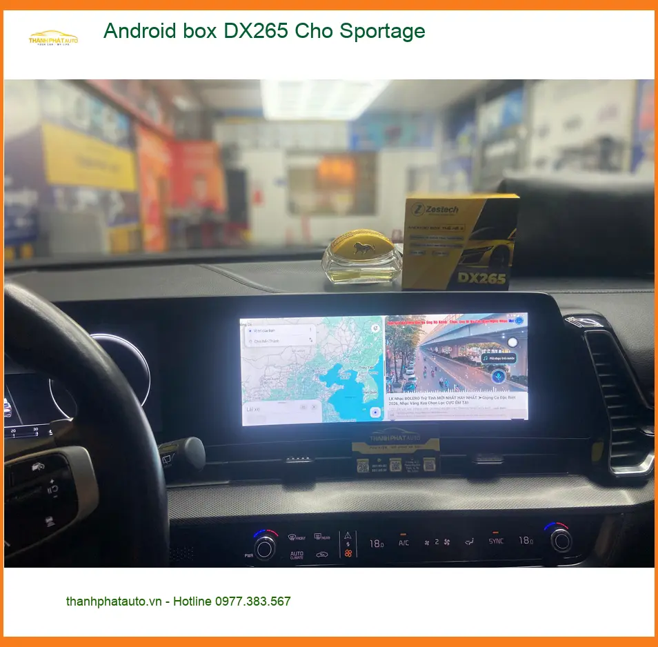 Anh Minh lắp Android Box DX265 cho Sportage tại Quận 12 trải nghiệm tiện ích ảnh thực tế 4