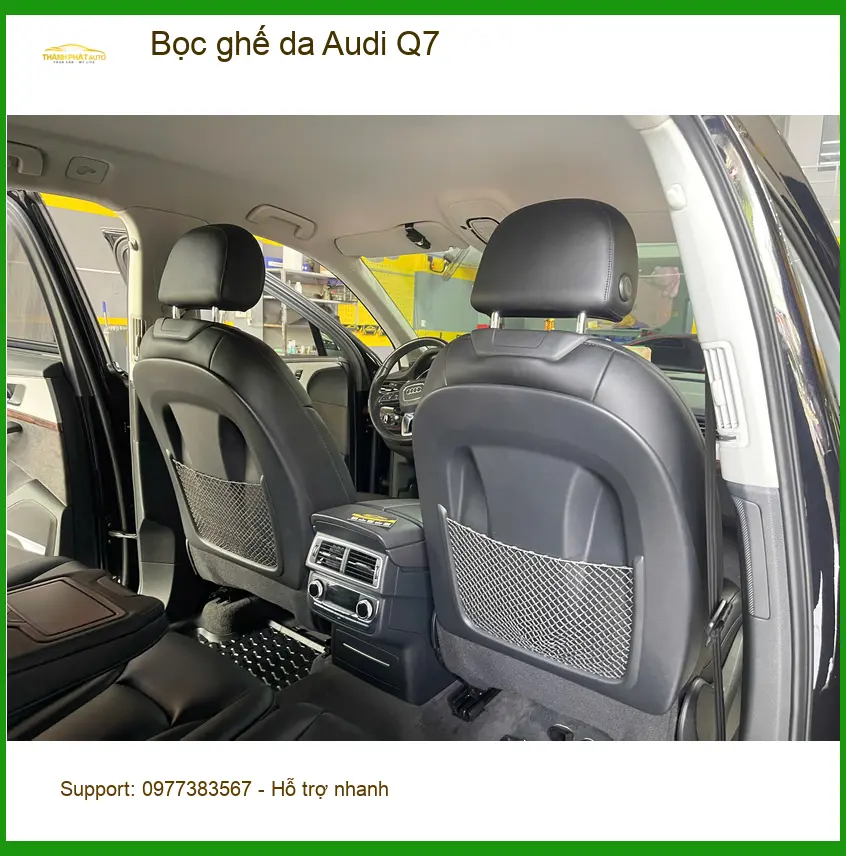 Anh Minh bọc ghế da Audi Q7 ở Quận 9 vì ghế cũ xuống cấp, khó vệ sinh ảnh thực tế 2