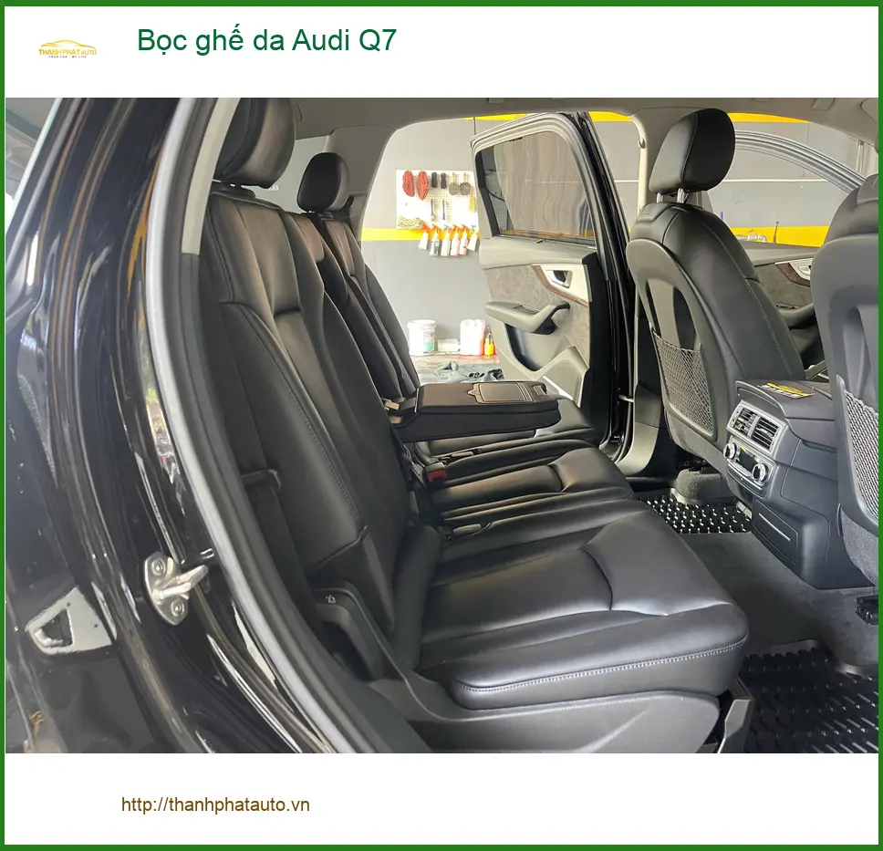 Anh Minh bọc ghế da Audi Q7 ở Quận 9 vì ghế cũ xuống cấp, khó vệ sinh ảnh thực tế 5