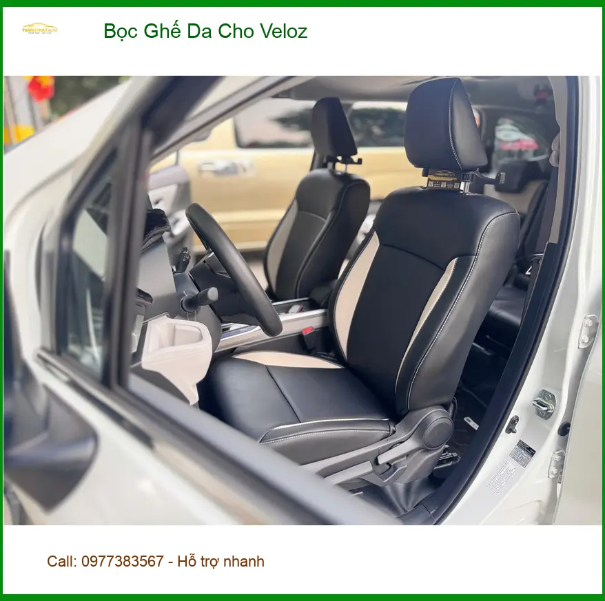 Chị Lan Anh bọc ghế da cho Toyota Veloz tại Quận 9 vì ghế zin đã cũ ảnh thực tế 3