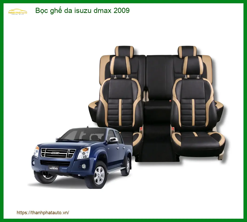 Bọc Ghế Da Isuzu Dmax 2009 - Trung Tâm Lắp Đặt Uy Tín TPHCM