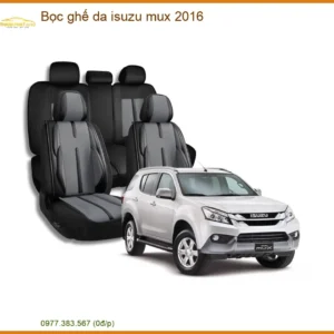 Bọc Ghế Da Isuzu Mu-X 2016 - Trung Tâm Thi Công Uy Tín TPHCM